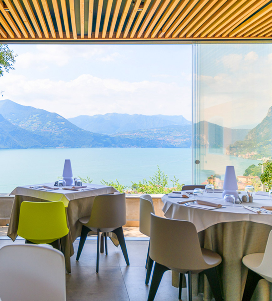 Ascensore Interno Suite per un moderno ristorante sul Lago d'Iseo - Nova